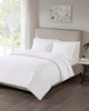 Olliix Otto 3 Piece Reversible Quilt Set White