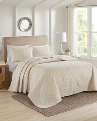 Oakley 3 Piece Reversible Bedspread Set Cream Twin Full Queen King King by   