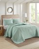 Olliix Oakley 3 Piece Reversible Bedspread Set Seafoam