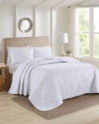 Oakley 3 Piece Reversible Bedspread Set White Twin Full Queen King King by   