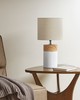 Olliix Nicolo Textured Ceramic Table Lamp White