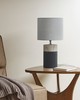 Olliix Nicolo Textured Ceramic Table Lamp Black