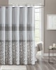 Olliix Ramsey Printed and Embroidered Shower Curtain Grey