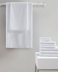 Big Bundle 100 Cotton Quick Dry 12 Piece Bath Towel Set White by   
