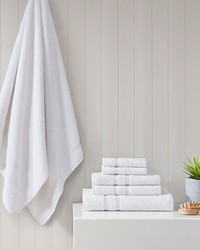 Aegean 100 Turkish Cotton 6 Piece Towel Set White by   