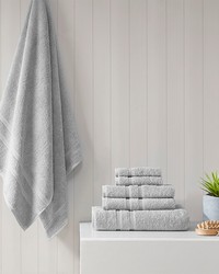 Aegean 100 Turkish Cotton 6 Piece Towel Set Grey by   