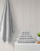 Olliix Aegean 100% Turkish Cotton 6 Piece Towel Set Grey