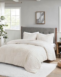 Arctic Fur Down Alternative Comforter Mini Set Ivory Twin by   