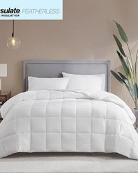 Level 2: Warmer Cotton Down Alternative Featherless Comforter White Twin by   