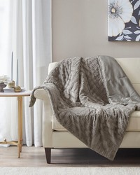 Arctic Ultra Plush Down Alternative Throw Grey by   