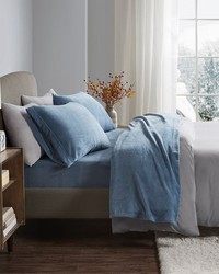 Soloft Plush Micro Plush Sheet Set Blue Twin by   