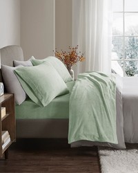 Soloft Plush Micro Plush Sheet Set Green Twin by   