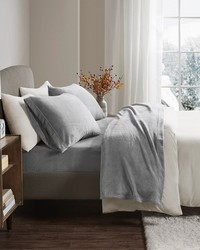 Soloft Plush Micro Plush Sheet Set Grey Twin by   