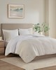 Olliix Miro 3 Piece Gauze Oversized Comforter Set Natural