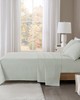 Olliix Oversized Flannel 4 Piece Sheet Set Seafoam Solid