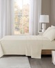 Olliix Oversized Flannel 4 Piece Sheet Set Ivory Solid