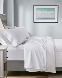 1000 Thread Count HeiQ Smart Temperature Cotton Blend 4 PC Sheet Set White Full by   