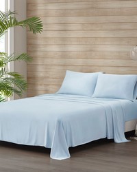 Tencel Polyester Blend Sheet Set Blue Twin by   