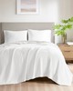 Olliix Cotton Waffle Weave Cotton Blanket White