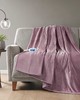 Olliix Heated Plush Throw Lavender