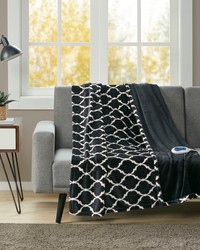 Heated Ogee Throw Black by   