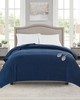 Olliix Electric Micro Fleece Heated Blanket Navy