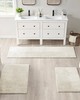 Olliix Plume Feather Touch Reversible Bath Rug Ivory