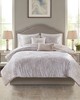 Olliix Kiona 5 Piece Crushed Velvet Comforter Set Champagne