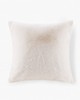 Olliix Sable Solid Faux Fur Square Decor Pillow Ivory