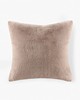 Olliix Sable Solid Faux Fur Square Decor Pillow Golden