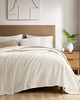 Olliix Andaz Solid Cotton Blanket Ivory