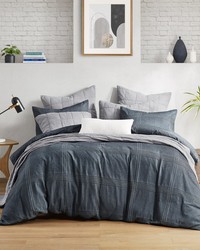 Anders 3 Piece Duvet Set Charcoal Full Queen by   