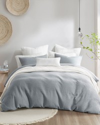 Ellis 3 Piece Duvet Set Heathered Gray Full Queen by   