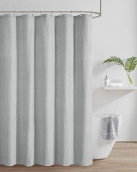 Calistoga Matelasse Shower Curtain Gray by   