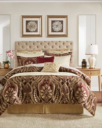 Julius 4 Piece Comforter Set Burgundy King by   