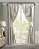 Olliix Avignon Pleat Curtain Panel with Tieback (Single) White