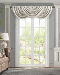 Avignon Waterfall Valance Single White by   