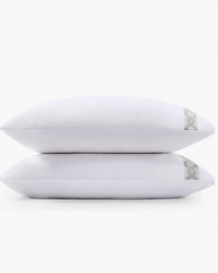 Signature Hem 300TC Cotton Pillowcases Grey by   