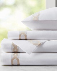 Signature Hem 300TC Cotton Sheet Set Taupe Queen by   