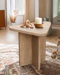 Trey End Table Brown by  Kasmir 