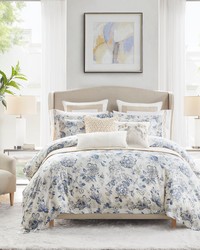 Contessa 3 Piece Duvet Set Blue Multi Full Queen by   