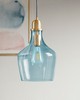 Olliix Auburn Bell Shaped Glass Pendant Gold/Blue