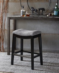 Belfast Saddle Counter Stool Grey by   