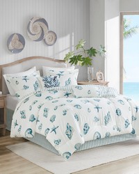 Beach House Comforter Set Blue Twin by   