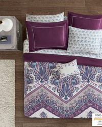 Tulay Boho Comforter Set with Bed Sheets Purple Full by   