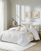 Olliix Lillie Metallic Animal Printed Comforter Set Ivory/Gold