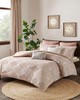 Olliix Ellipse Cotton Jacquard Comforter Set Blush