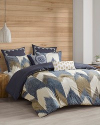 Alpine 3 Piece Comforter Mini Set Navy Full Queen by   