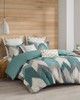 Olliix Alpine 3 Piece Comforter Mini Set Aqua