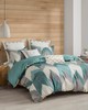 Olliix Alpine 3 Piece Duvet Cover Mini Set Aqua